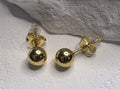 Gold Ohrring Stecker Kugel Edelstahl