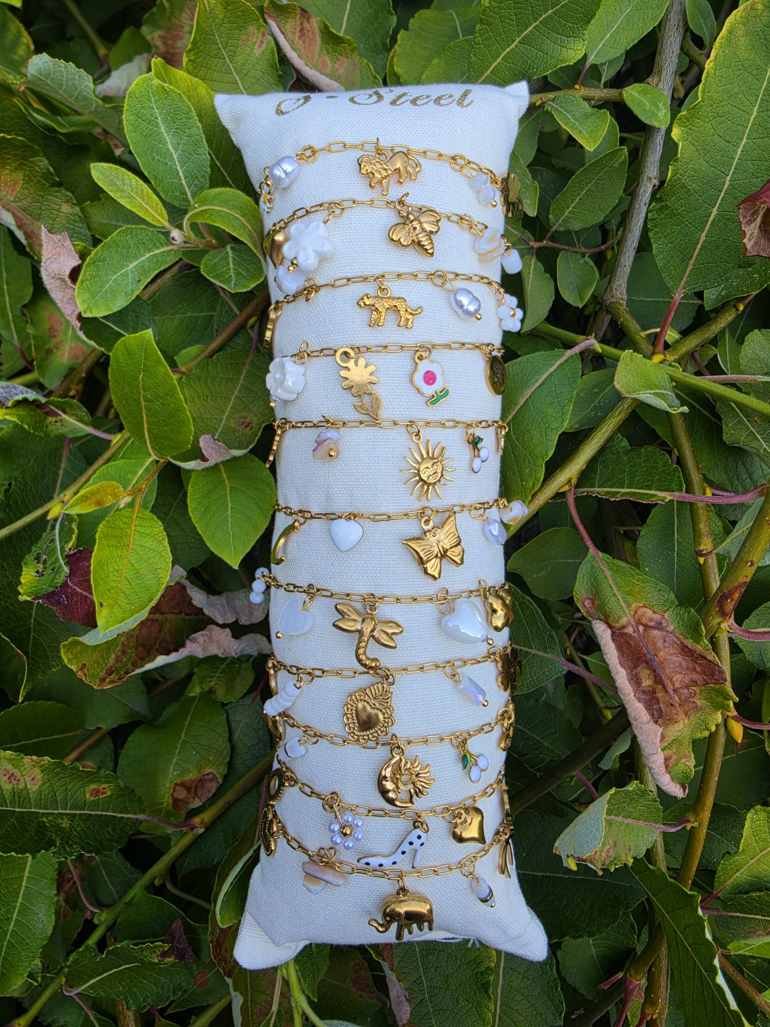 Gold Armband Weiß Edelstahl – alle 11 Motive
