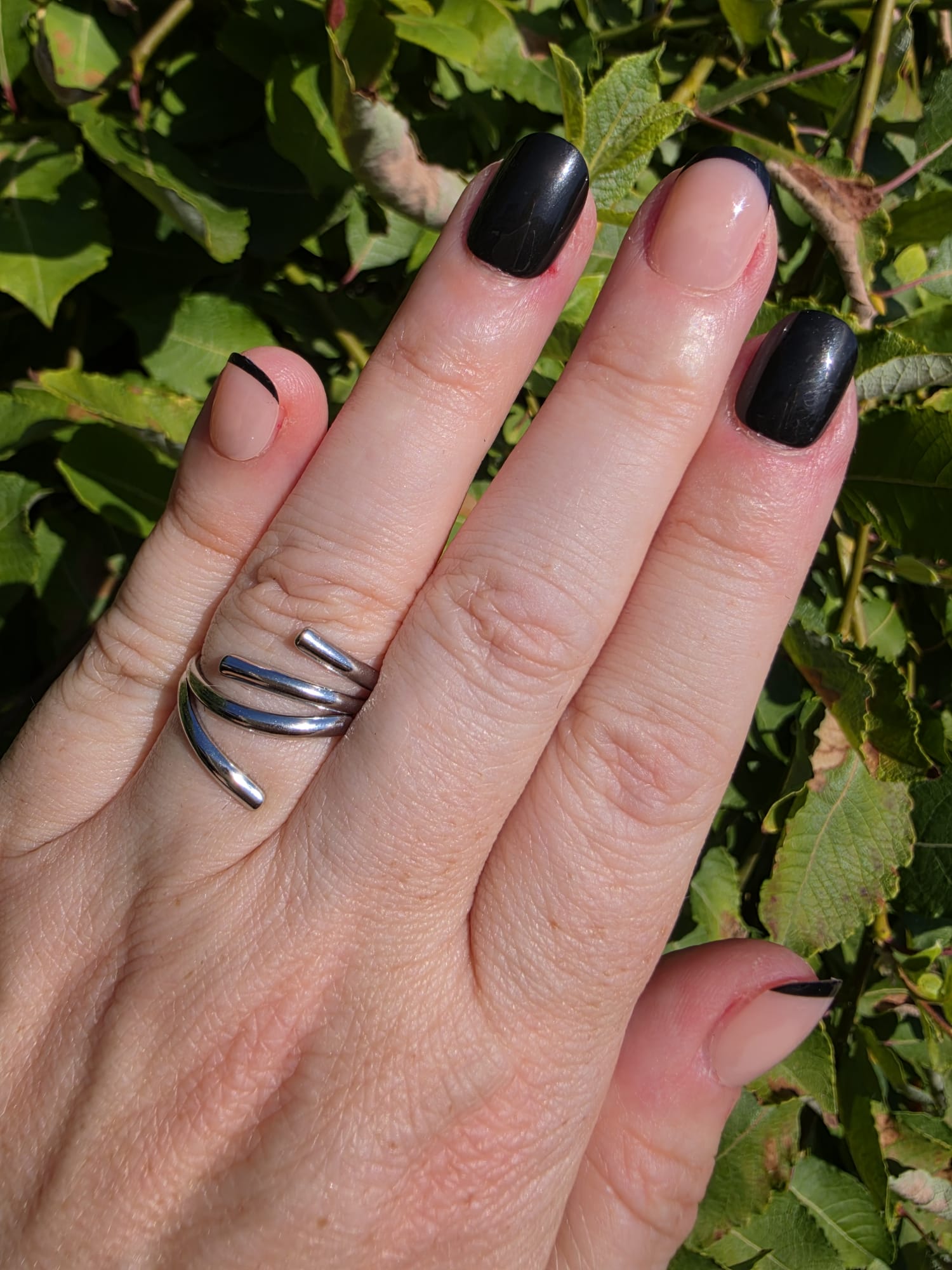 Edelstahl Ring Spirale